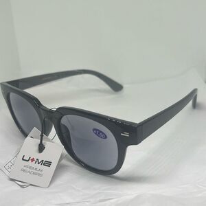 U-ME Women’s Cat Eye Reading Sunglasses +1.50  with UV Protection – Pearl Accent